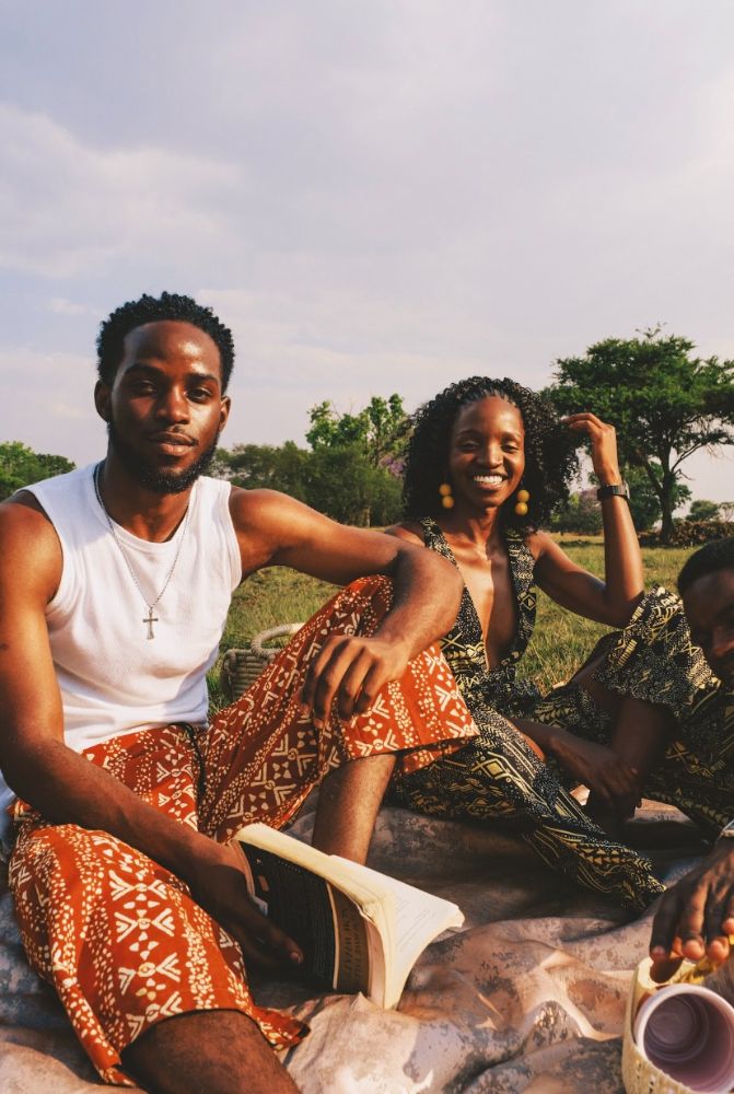 Friends in Roots prints at a picnic